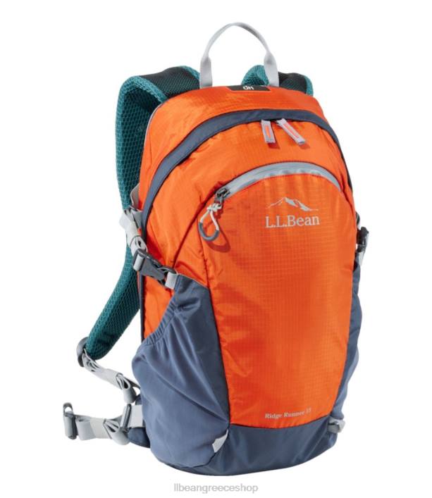 για άνδρες και γυναίκες ridge runner day pack 15l 6PHT1351 L.L.Bean εξοπλισμός εξωτερικού χώρου σκούρα τερακότα/ανθρακικό ναυτικό