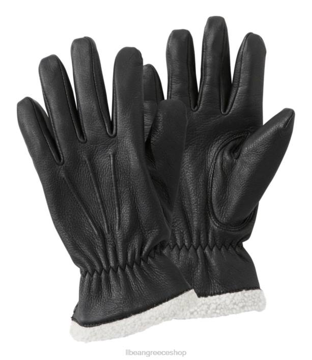γυναίκες γάντι από δέρμα ελαφιού 6PHT3465 L.L.Bean αξεσουάρ μαύρος
