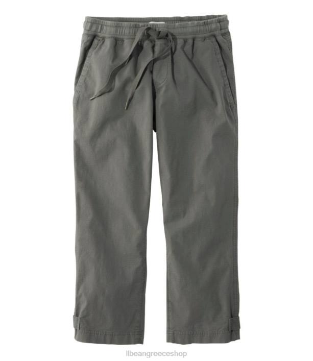 γυναίκες τέντωμα ripstop pull-on παντελόνι capri 6PHT205 L.L.Bean είδη ένδυσης σκούρο γκρι