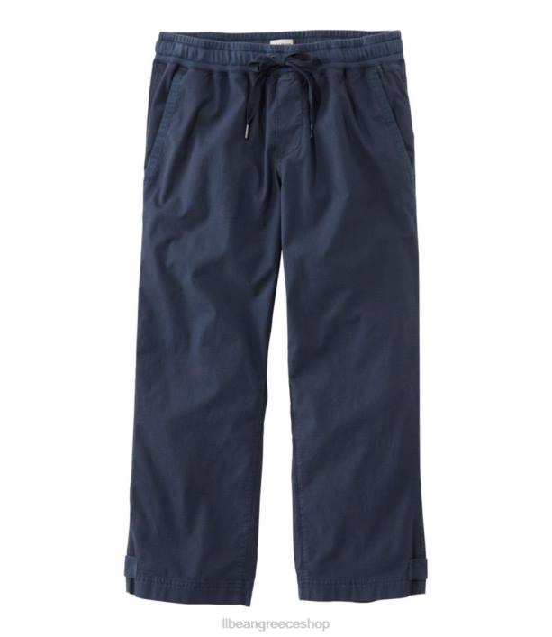 γυναίκες τέντωμα ripstop pull-on παντελόνι capri 6PHT3095 L.L.Bean είδη ένδυσης ναυτικό άνθρακα