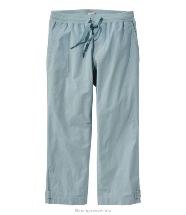 γυναίκες τέντωμα ripstop pull-on παντελόνι capri 6PHT6476 L.L.Bean είδη ένδυσης ατσάλι μπλε