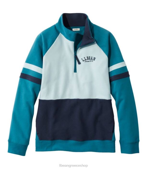 γυναίκες Φούτερ του 1912 6PHT149 L.L.Bean είδη ένδυσης βαθύ τιρκουάζ/κλασικό ναυτικό