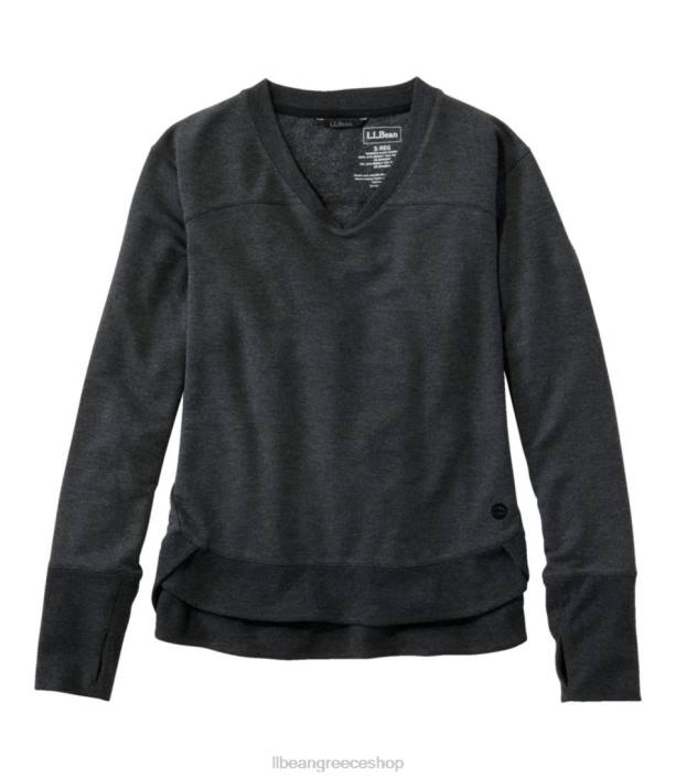 γυναίκες πουλόβερ softflex με λαιμόκοψη 6PHT3216 L.L.Bean είδη ένδυσης μεσάνυχτα μαύρη ρείκι