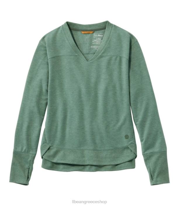 γυναίκες πουλόβερ softflex με λαιμόκοψη 6PHT6970 L.L.Bean είδη ένδυσης πράσινη ρείκι της θάλασσας