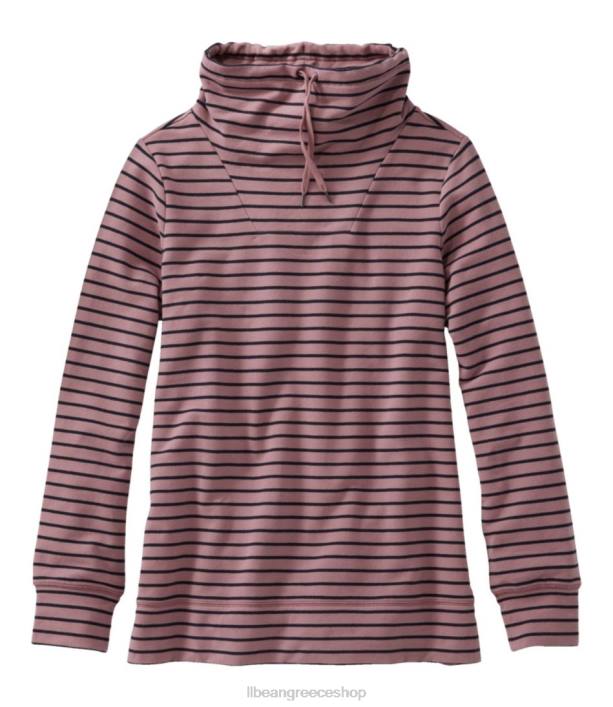 γυναίκες πουλόβερ με λαιμόκοψη ultrasoft sweats 6PHT3348 L.L.Bean είδη ένδυσης πλυμένη ορχιδέα/κλασικό ναυτικό