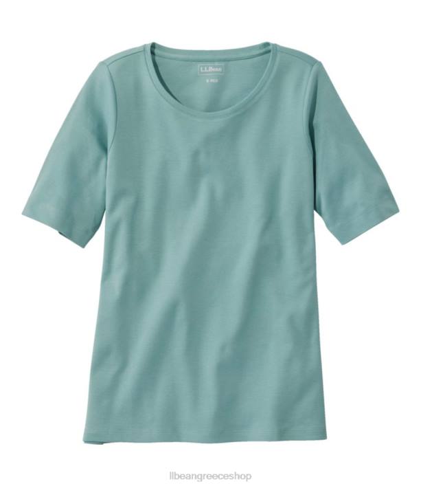 γυναίκες μπλουζάκι με λαιμόκοψη 6PHT2933 L.L.Bean είδη ένδυσης θαλάσσιο πεύκο