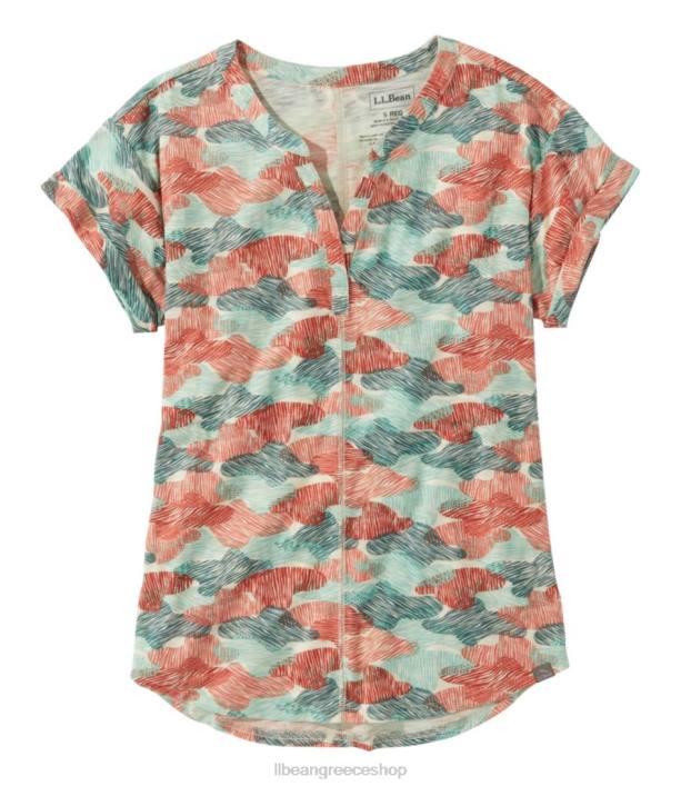 γυναίκες μπλουζάκι δίπλα στο ρέμα 6PHT4578 L.L.Bean είδη ένδυσης ηλιοβασίλεμα κοραλλιογενές καμό
