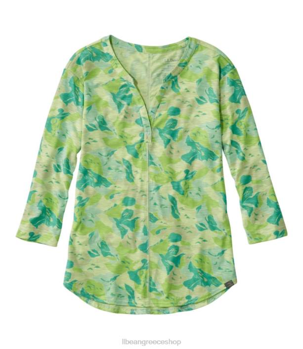 γυναίκες μπλουζάκι δίπλα στο ρέμα 6PHT7285 L.L.Bean είδη ένδυσης εσπεριδοειδών πράσινο camo