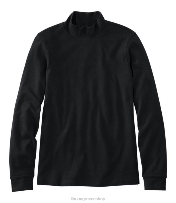 γυναίκες interlock mock-ζιβάγκο 6PHT6581 L.L.Bean είδη ένδυσης μαύρος