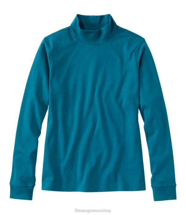 γυναίκες interlock mock-ζιβάγκο 6PHT6994 L.L.Bean είδη ένδυσης βαθύ τιρκουάζ