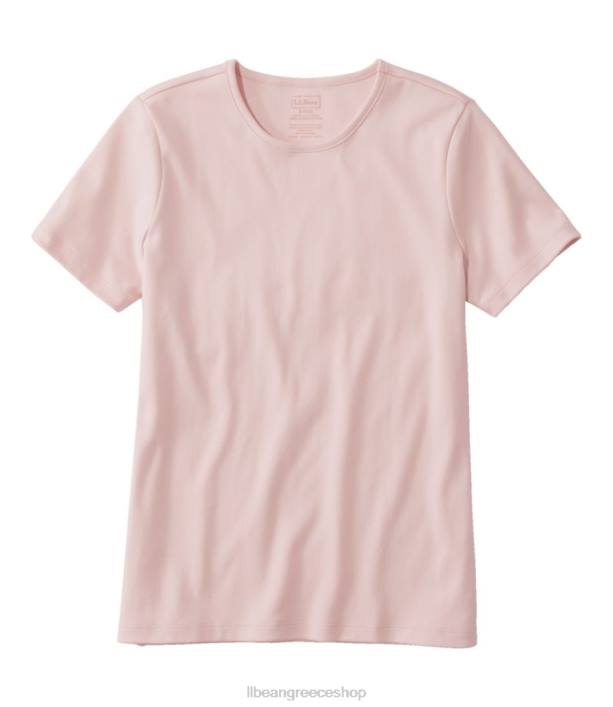 γυναίκες βαμβακερό μπλουζάκι pima 6PHT2930 L.L.Bean είδη ένδυσης χλωμό τριαντάφυλλο