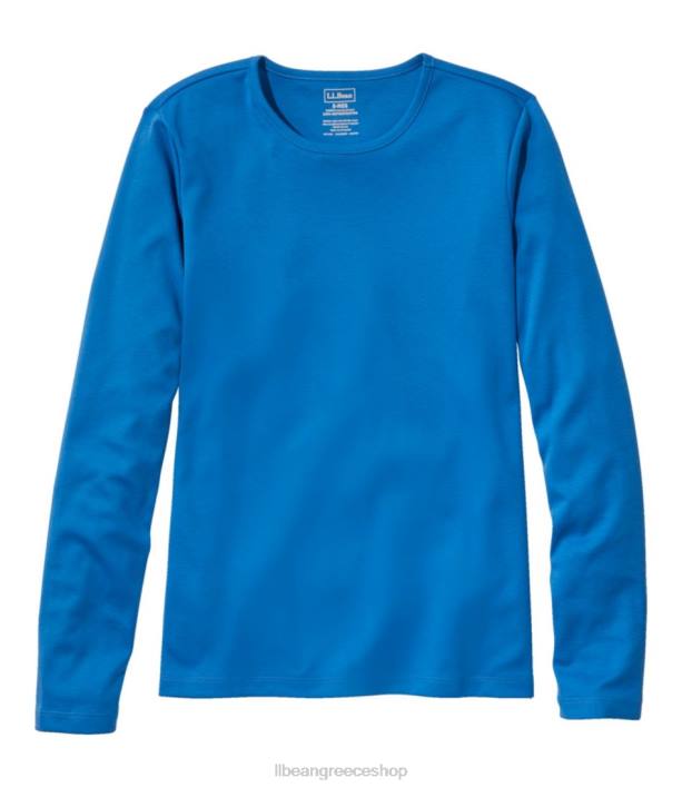 γυναίκες βαμβακερό μπλουζάκι pima 6PHT4566 L.L.Bean είδη ένδυσης μπλε κάπρι