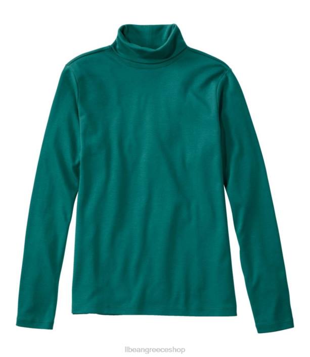 γυναίκες βαμβακερό ζιβάγκο pima 6PHT45 L.L.Bean είδη ένδυσης ζεστό γαλαζοπράσινο