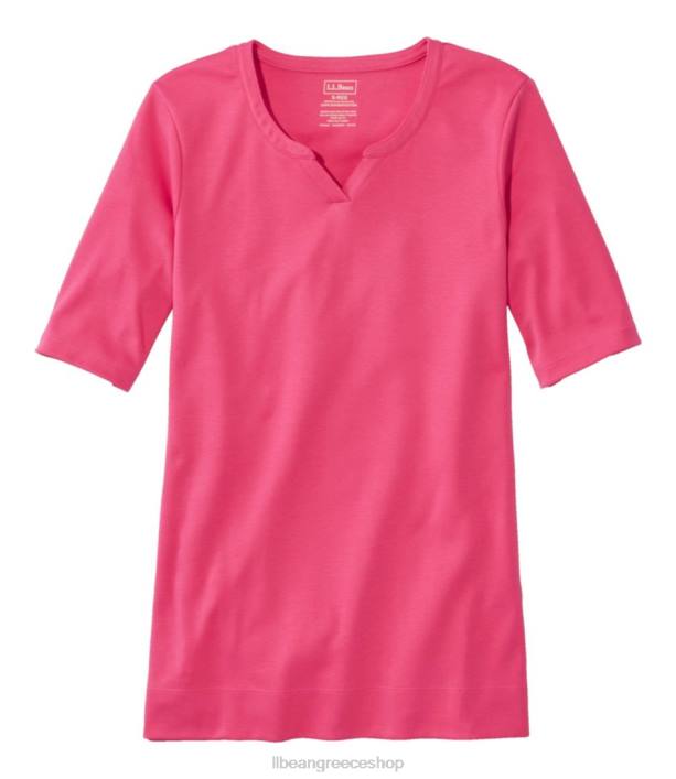 γυναίκες βαμβακερό μπλουζάκι pima 6PHT4646 L.L.Bean είδη ένδυσης αζάλεα