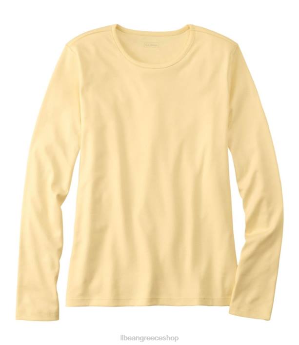 γυναίκες βαμβακερό μπλουζάκι pima 6PHT6860 L.L.Bean είδη ένδυσης βούτυρο