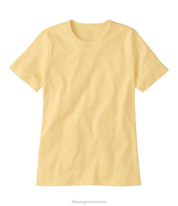 γυναίκες βαμβακερό μπλουζάκι pima 6PHT6862 L.L.Bean είδη ένδυσης βούτυρο