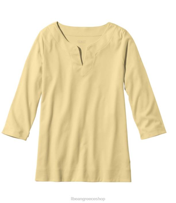 γυναίκες βαμβακερό χιτώνα pima 6PHT6873 L.L.Bean είδη ένδυσης βούτυρο