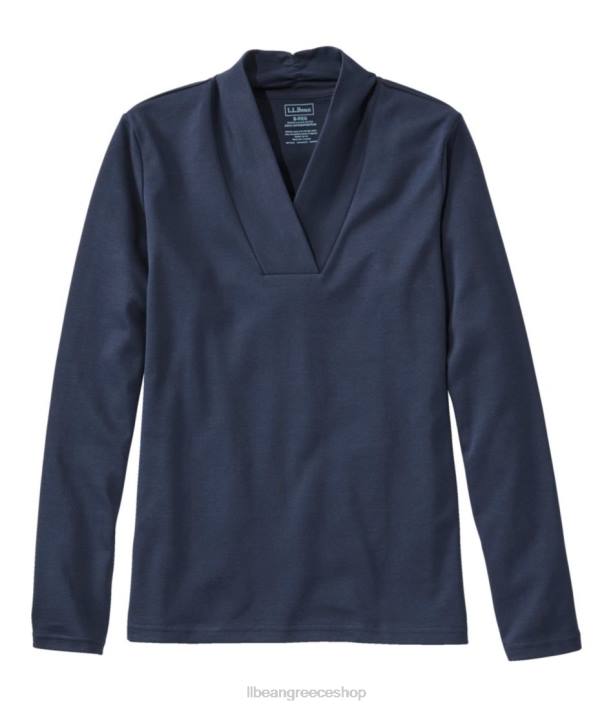 γυναίκες βαμβακερό μπλουζάκι pima 6PHT6919 L.L.Bean είδη ένδυσης κοράκι μπλε