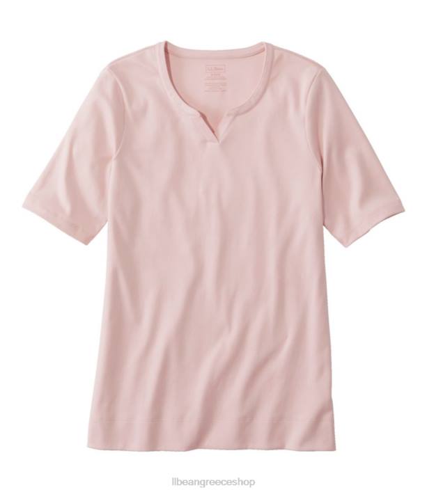 γυναίκες βαμβακερό μπλουζάκι pima 6PHT86 L.L.Bean είδη ένδυσης χλωμό τριαντάφυλλο
