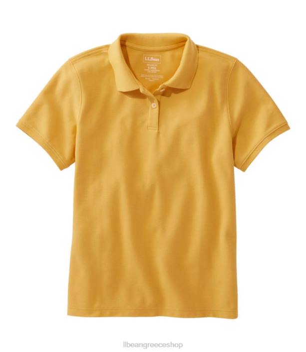 γυναίκες premium πόλο 6PHT4603 L.L.Bean x Double L είδη ένδυσης χρυσαυγίτης