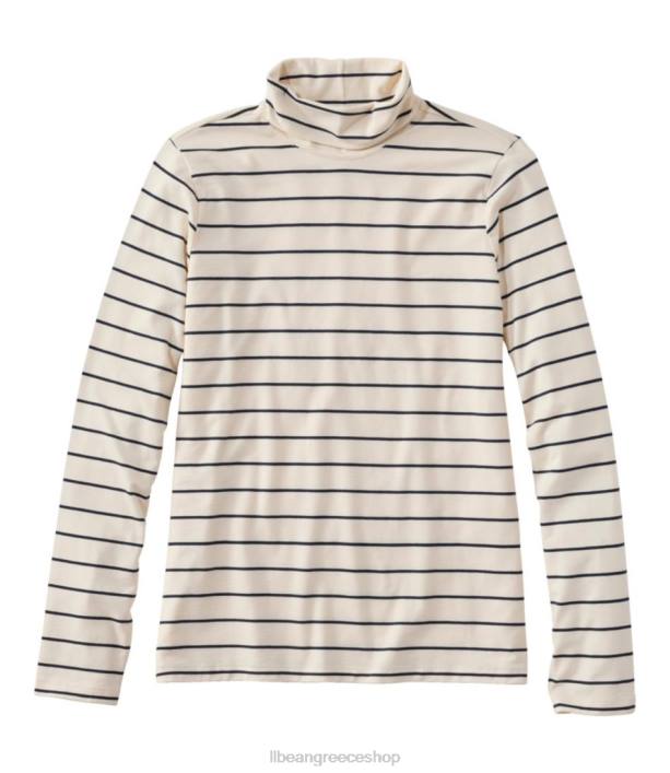 γυναίκες μαλακό ελαστικό μπλουζάκι supima 6PHT120 L.L.Bean είδη ένδυσης καραβόπανο/κλασικό ναυτικό