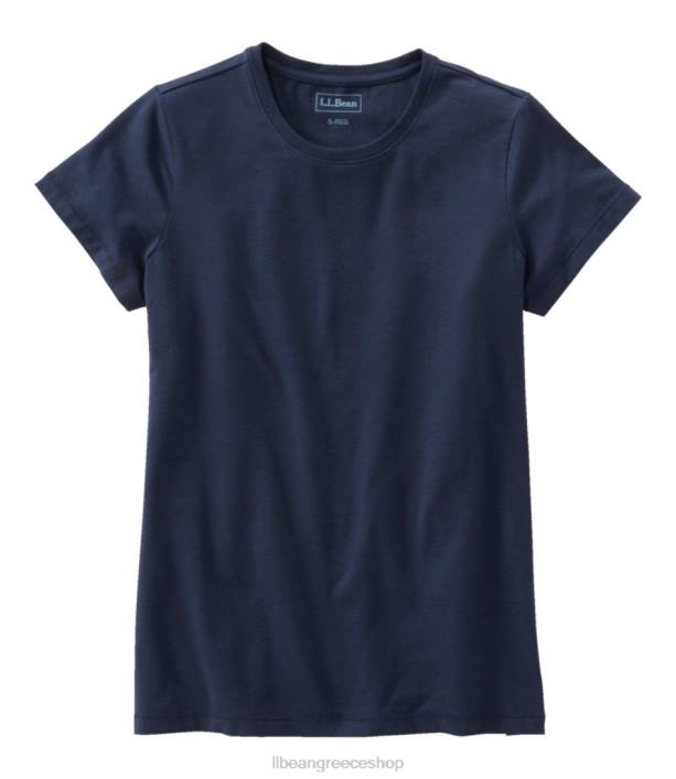 γυναίκες μαλακό ελαστικό μπλουζάκι supima 6PHT694 L.L.Bean είδη ένδυσης κλασικό ναυτικό