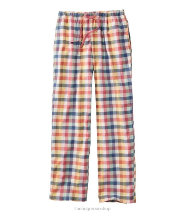 γυναίκες φανελένιο παντελόνι ύπνου 6PHT6552 L.L.Bean είδη ένδυσης τούβλο sienna