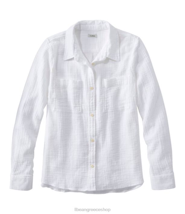 γυναίκες πουκάμισο σε σύννεφο 6PHT4641 L.L.Bean είδη ένδυσης άσπρο