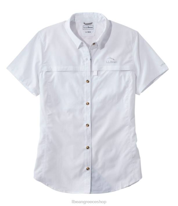 γυναίκες πουκάμισο με τροπικά ρούχα 6PHT6955 L.L.Bean είδη ένδυσης άσπρο
