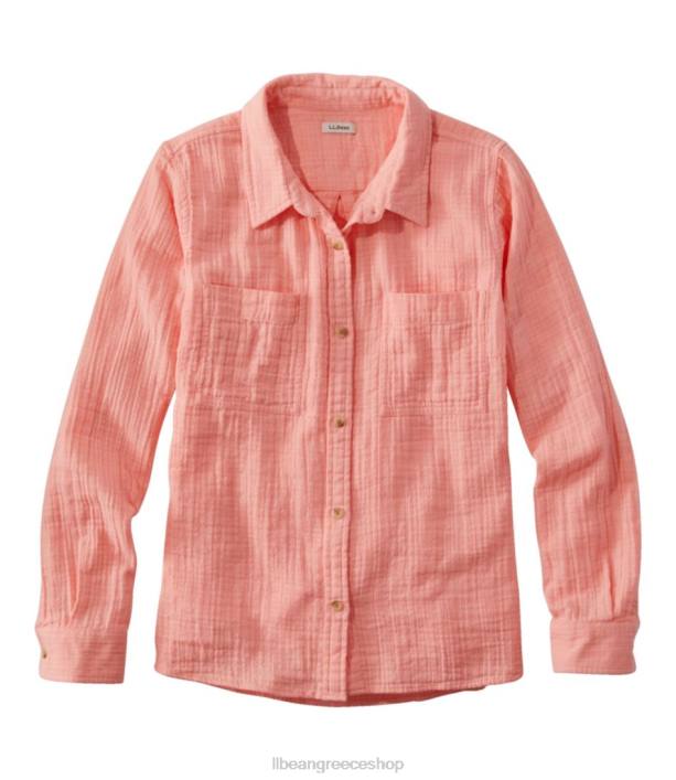 γυναίκες πουκάμισο σε σύννεφο 6PHT80 L.L.Bean είδη ένδυσης κοραλλιογενής χαλαζίας