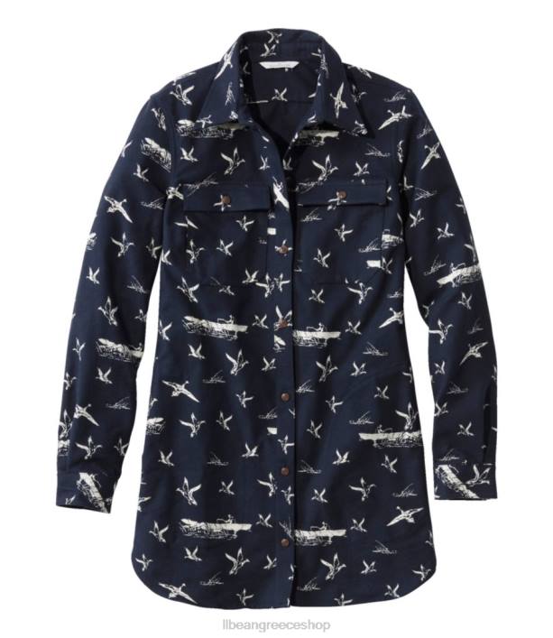 γυναίκες signature χιτώνας σαμουά 6PHT6008 L.L.Bean είδη ένδυσης ναυτικό γραφικό