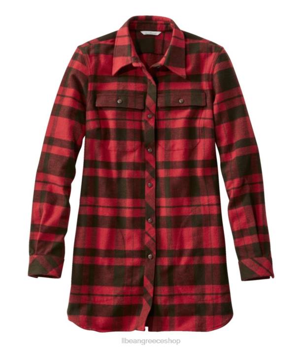 γυναίκες signature χιτώνας σαμουά 6PHT6648 L.L.Bean είδη ένδυσης φλογερό κόκκινο