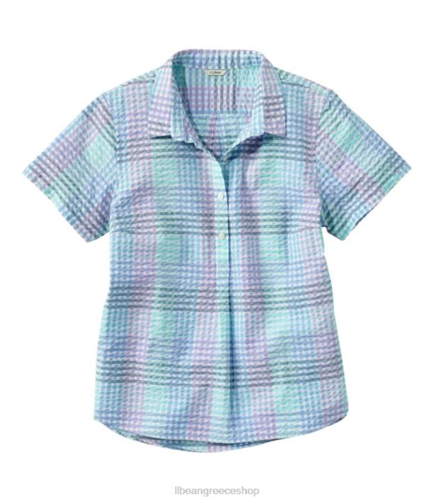 γυναίκες πουκάμισο vacationland seersucker 6PHT65 L.L.Bean είδη ένδυσης έλεγχος φρέσκου δυόσμου