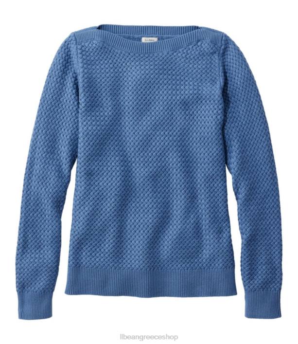 γυναίκες πουλόβερ καλαθοπλεκτική 6PHT4822 L.L.Bean είδη ένδυσης μπλε του φεγγαριού