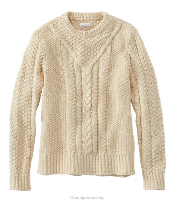 γυναίκες signature βαμβακερό πουλόβερ ψαράς 6PHT644 L.L.Bean είδη ένδυσης μπεζ