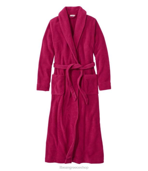 γυναίκες χειμερινή φλις ρόμπα 6PHT4886 L.L.Bean είδη ένδυσης βαθύ βατόμουρο