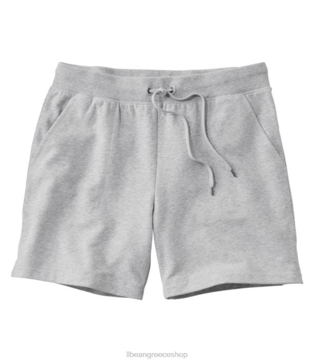 γυναίκες ultrasoft sweats 6'' κοντό ψηλόμεσο 6PHT4753 L.L.Bean είδη ένδυσης ανοιχτό γκρι ρείκι