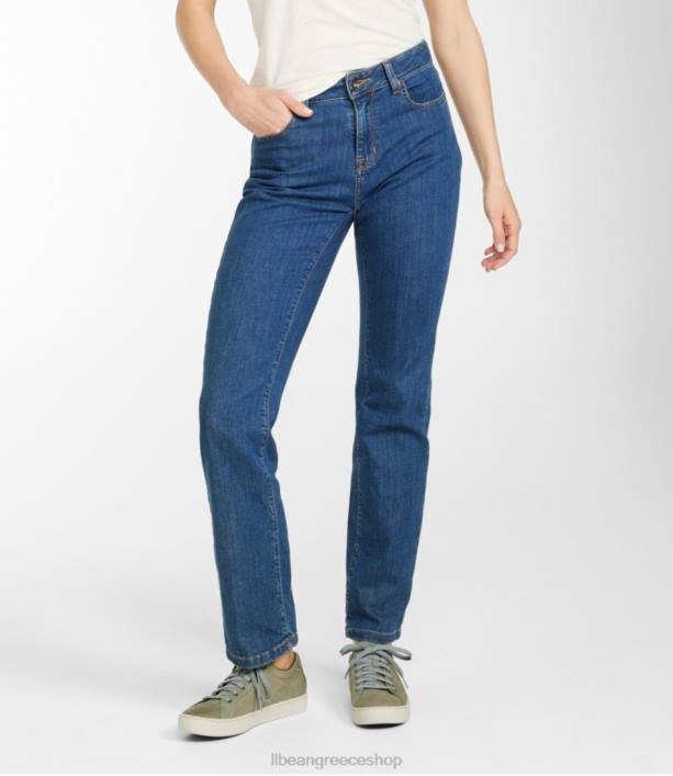 γυναίκες τζιν σε αληθινό σχήμα 6PHT2983 L.L.Bean είδη ένδυσης λιθολυμένη