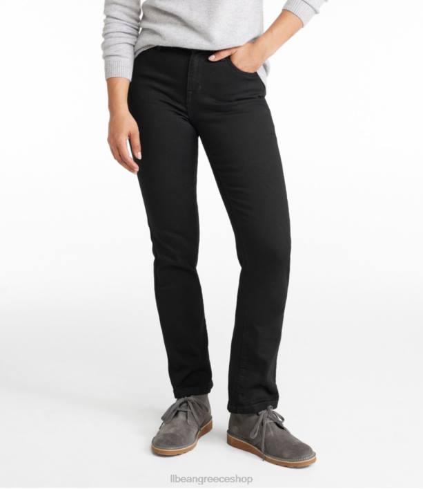 γυναίκες τζιν σε αληθινό σχήμα 6PHT4621 L.L.Bean είδη ένδυσης μαύρος