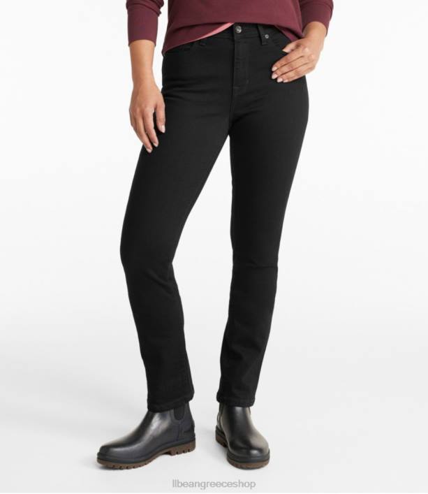 γυναίκες τζιν σε αληθινό σχήμα 6PHT4797 L.L.Bean είδη ένδυσης μαύρος