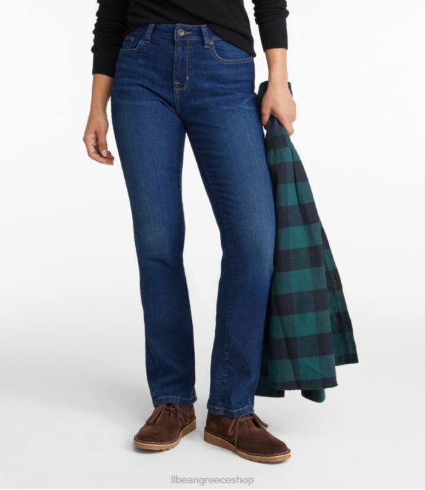 γυναίκες τζιν σε αληθινό σχήμα 6PHT59 L.L.Bean είδη ένδυσης πλυμένο λουλακί