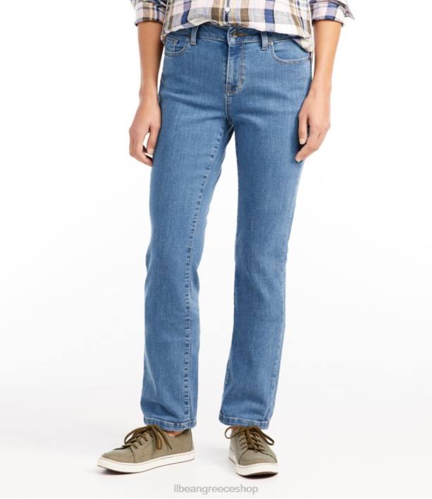 γυναίκες τζιν σε αληθινό σχήμα 6PHT6437 L.L.Bean είδη ένδυσης ελαφρύ λουλακί