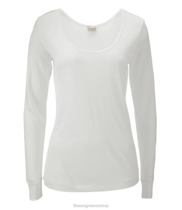 γυναίκες μεταξωτό πουέντ 6PHT4937 L.L.Bean είδη ένδυσης κρέμα