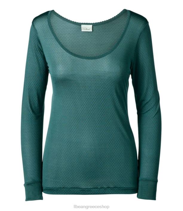 γυναίκες μεταξωτό πουέντ 6PHT517 L.L.Bean είδη ένδυσης έλατο πεύκο