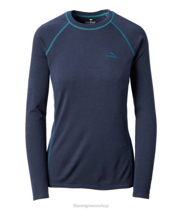γυναίκες cresta midweight 250 crew top 6PHT3522 L.L.Bean είδη ένδυσης ναυτικό άνθρακα