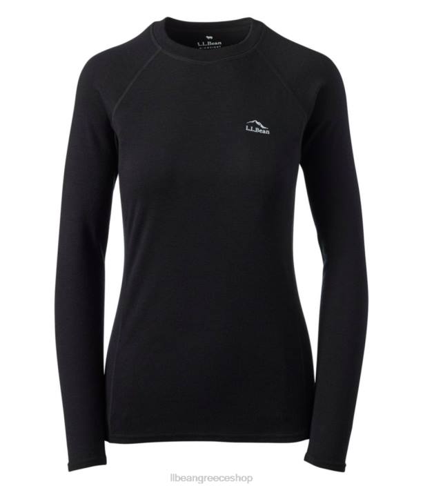 γυναίκες cresta midweight 250 crew top 6PHT721 L.L.Bean είδη ένδυσης σκούρο μαύρο