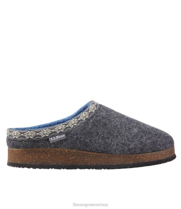 γυναίκες μάλλινα τσόκαρα παντόφλες 6PHT3737 L.L.Bean είδη υπόδησης σχιστόλιθος γκρι