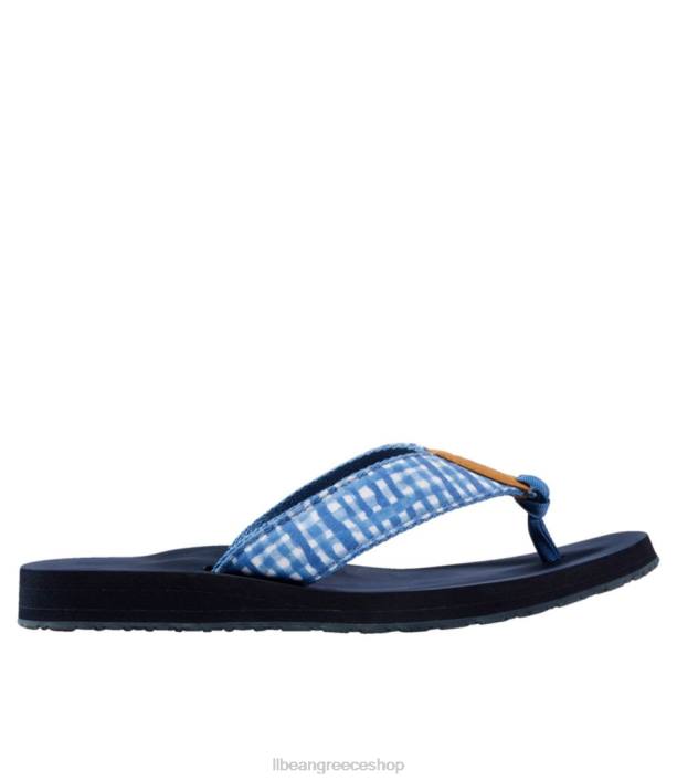 γυναίκες σαγιονάρες Maine Isle 6PHT3730 L.L.Bean είδη υπόδησης θαλάσσιο μπλε τζίντζαμ