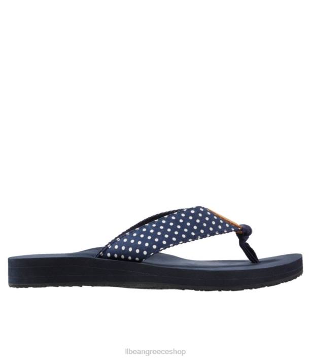 γυναίκες σαγιονάρες Maine Isle 6PHT5167 L.L.Bean είδη υπόδησης πιο σκοτεινή ναυτική/λευκή κουκκίδα