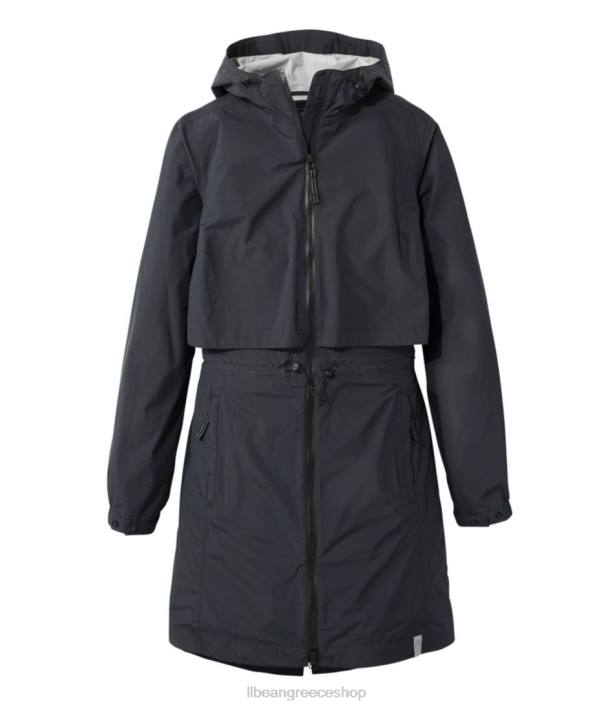γυναίκες μεσημβρινό παλτό βροχής 6PHT5077 L.L.Bean εξωτερικά ενδύματα μαύρος